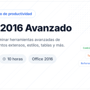 Word 2016 Avanzado