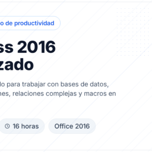 Access 2016 Avanzado