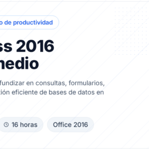 Access 2016 Intermedio