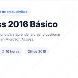 Access 2016 Básico