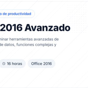 Excel 2016 Avanzado