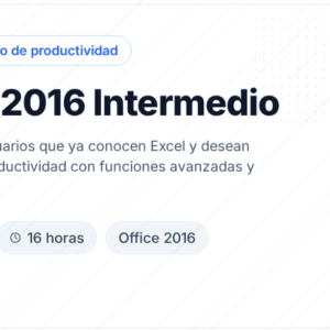 Excel 2016 Intermedio