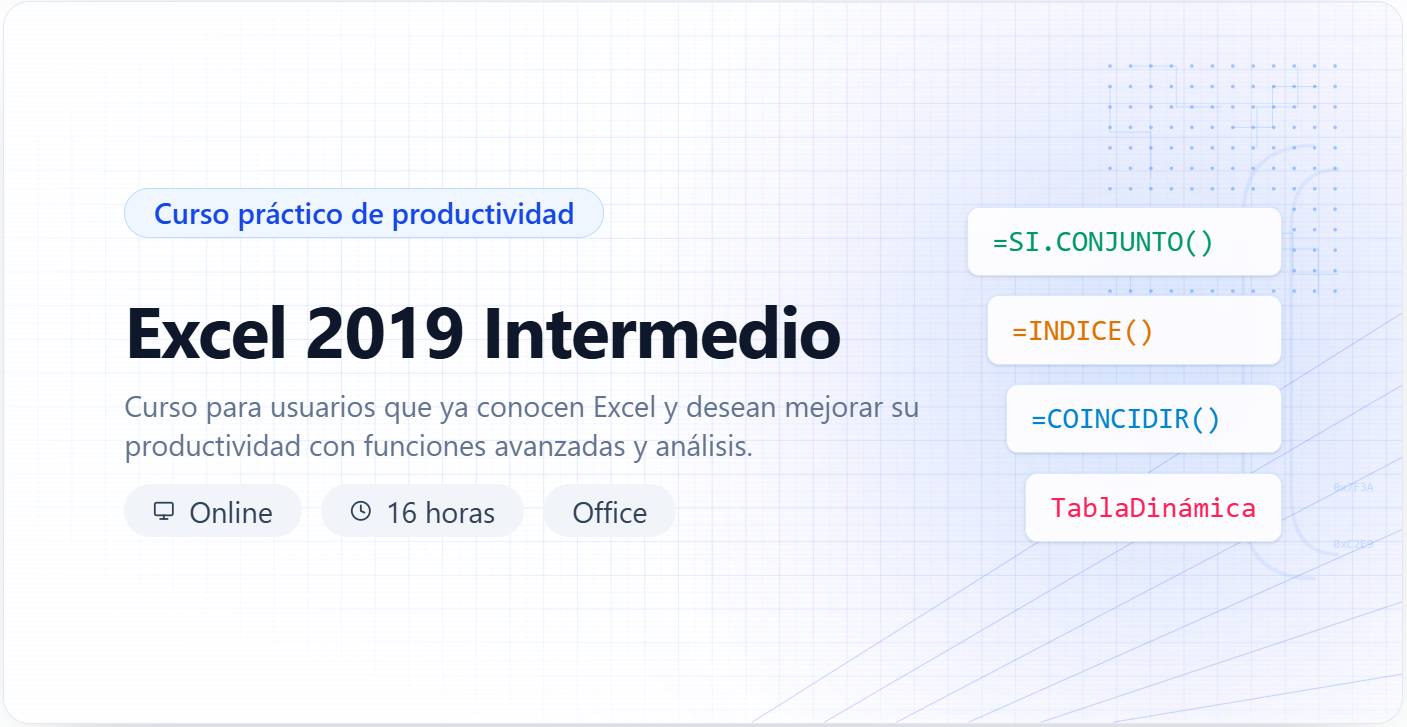 Excel 2019 Intermedio