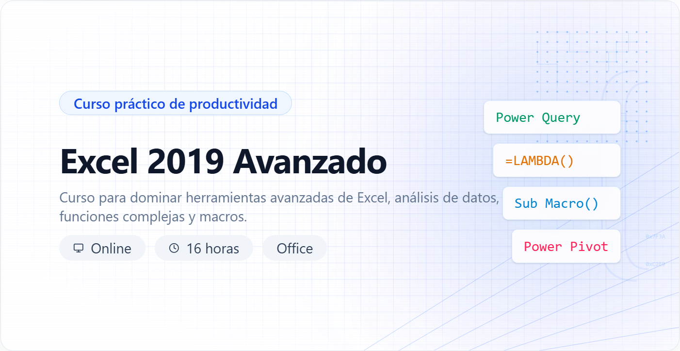 Excel 2019 Avanzado
